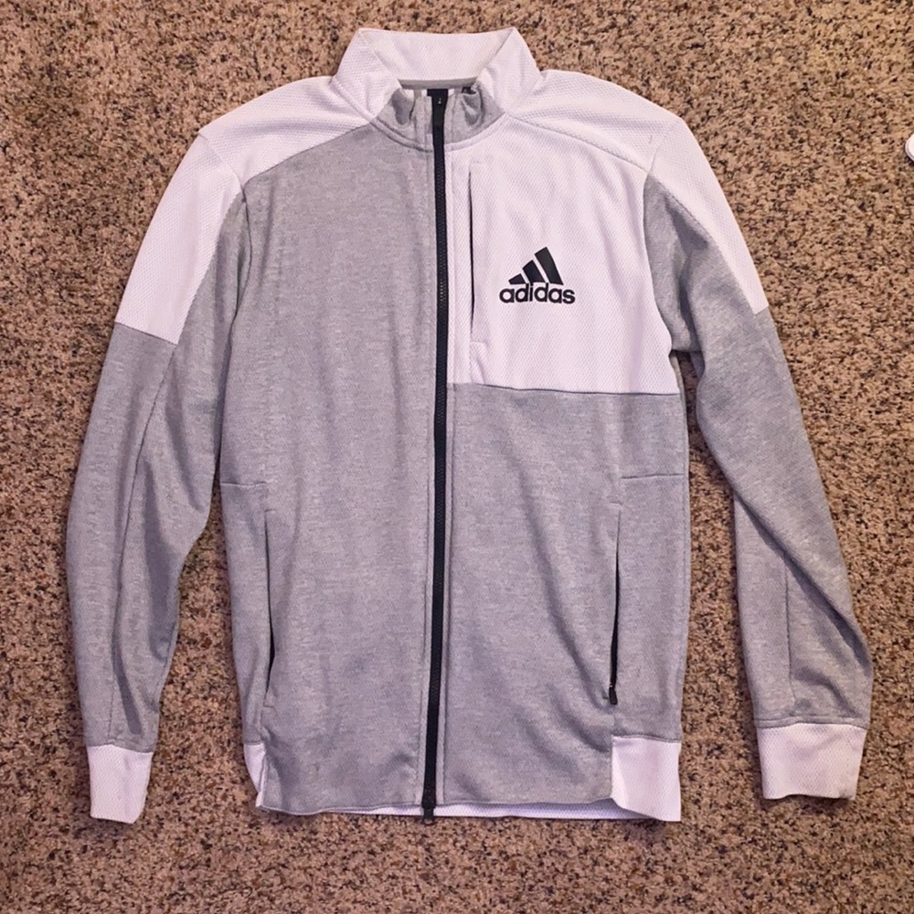 Adidas mens grey performance jacket